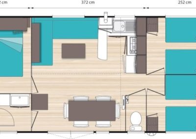 Plan du chalet Edelweiss 6 personnes