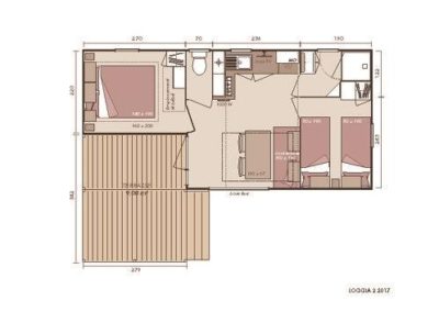 Loggia 2 la Toussuire chalet floor plan