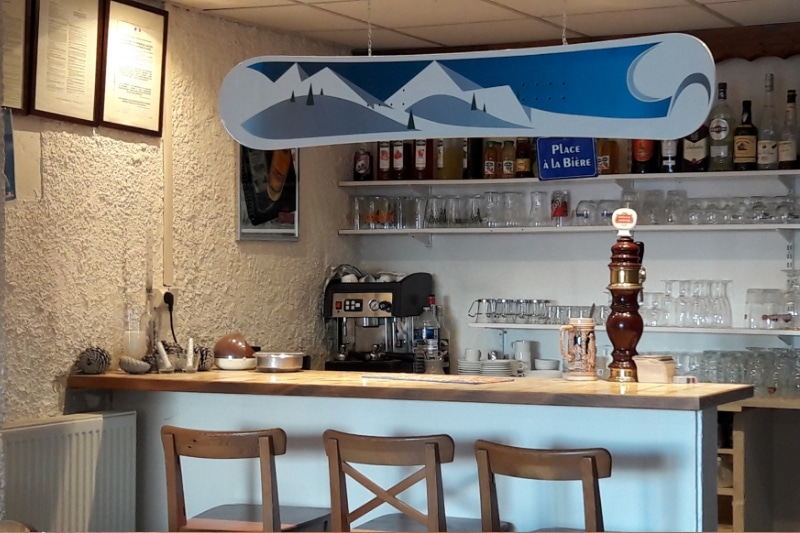 Bar en restaurant camping caravaneige du col sur la Toussuire - les sybelles in Maurienne Savoie